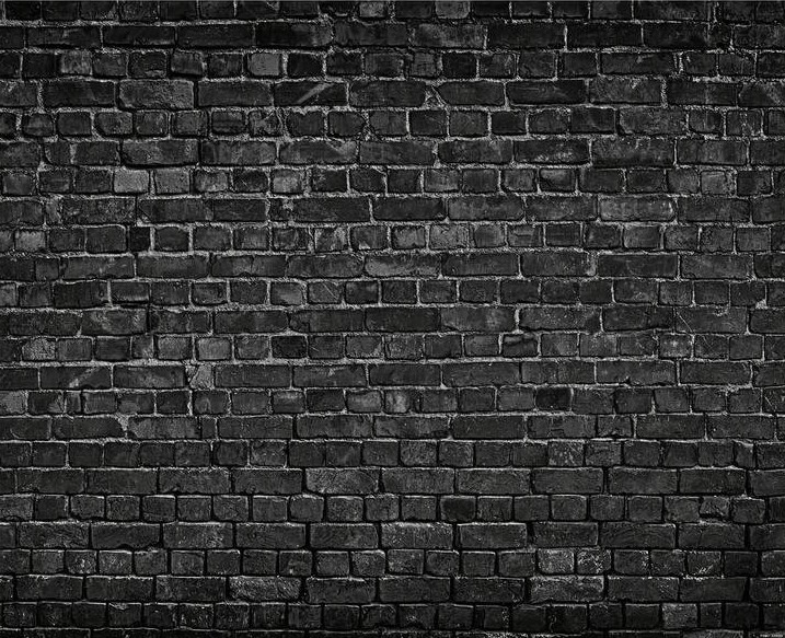 Fond photo représentant un mur de briques noires.