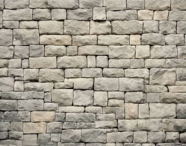 Fond photo représentant   un mur de pierres beige.